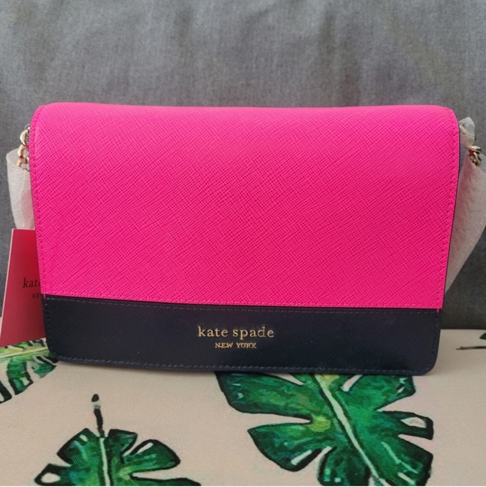 kate spade Pink and Black Women's Bag
